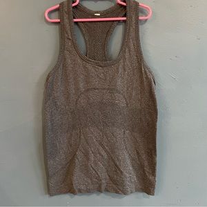 Lululemon racer back gray tank top
